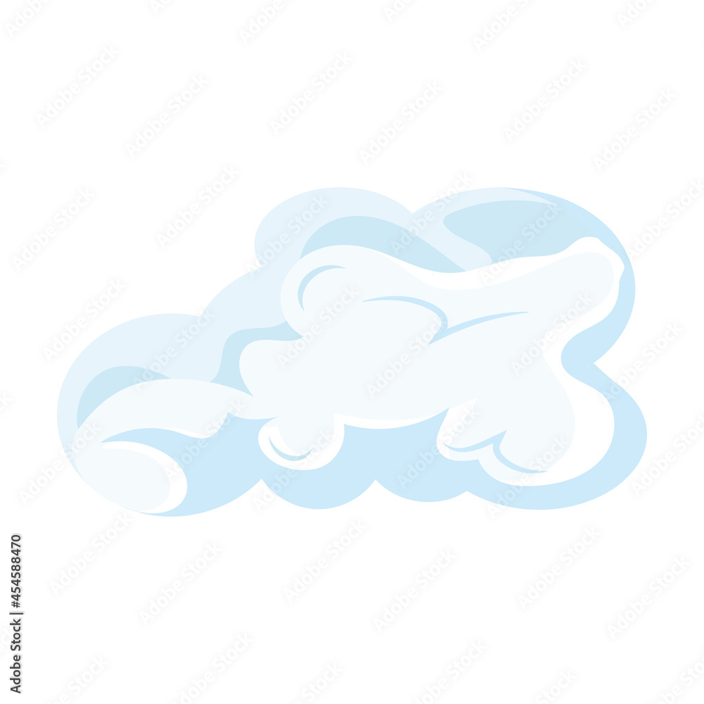 Sticker sky cloud icon