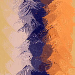 Abstract bright background with distortion effect. Abstract fantasy mountains imitation.