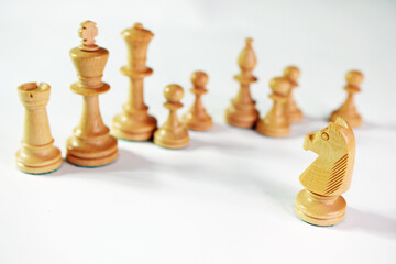 Schach Weiße Schachfiguren