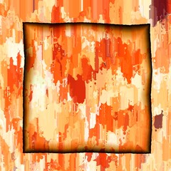 Abstract background with flowing pattern. Frame with uneven edges