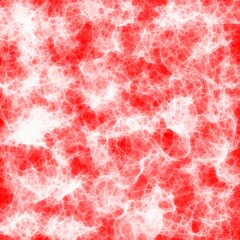 Abstract white messy splashes in a red background. Microscopic effect