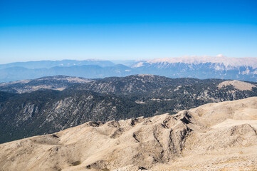 Panoramic view from the peak of Tahtali