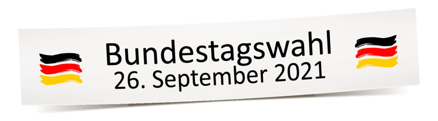 Banner - Datum der Bundestagswahl 2021