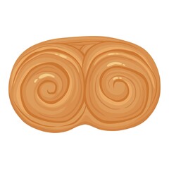 Bakery product icon cartoon vector. Bread food