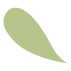 Green leaf icon cartoon vector. Eco plant