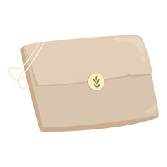 Handmade box icon cartoon vector. Soap cosmetic box