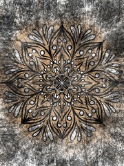 Abstract Mandala ornament creative work. Mandala design. Digital art illustration