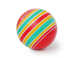 Rubber ball retro isolated on white background