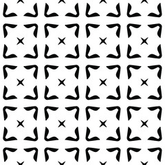  Vector pattern with symmetrical elements . Repeating geometric tiles from striped elements. black patterns.