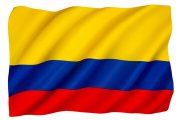 The national flag of Colombia