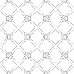 Fototapeta premium Vector pattern with symmetrical elements . Repeating geometric tiles from striped elements. black patterns.