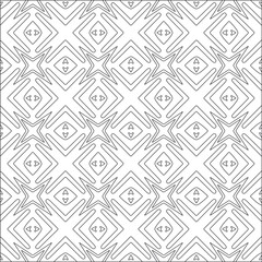 Vector pattern with symmetrical elements . Repeating geometric tiles from striped elements. black patterns.