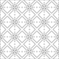Vector pattern with symmetrical elements . Repeating geometric tiles from striped elements. black patterns.