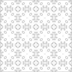 Vector pattern with symmetrical elements . Repeating geometric tiles from striped elements. black patterns.