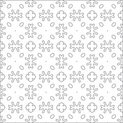 Vector pattern with symmetrical elements . Repeating geometric tiles from striped elements. black patterns.