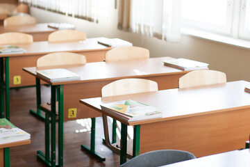 classroom at the beginning of the school year
