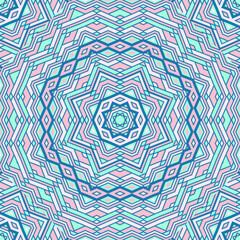 Pink blue geometric seamless pattern vector graphic design.