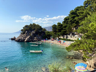 The famous Podrace beach in Brela!