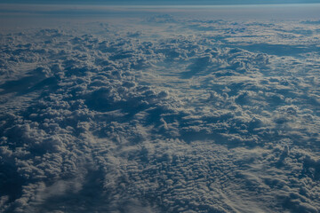 aerial view of clouds