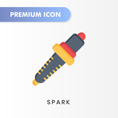 spark icon for your website design, logo, app, UI. Vector graphics illustration and editable stroke. spark icon flat design.