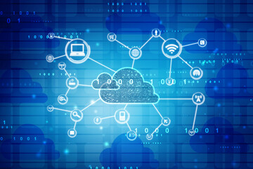 Digital Abstract technology background,2d illustration
