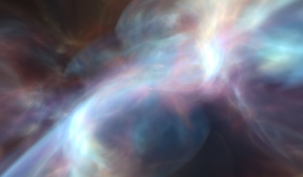 Abstract and mystical smoke background or iridescent energy flow. Ethereal effect. Can be used for meditation,heaven, vortex, magic spells, fantasy