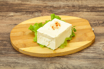 Greek traditional soft feta cheese