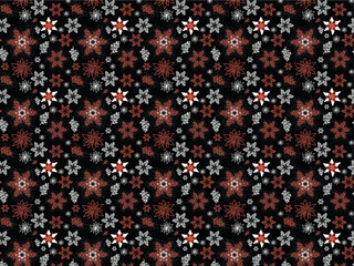 Starry Floral Seamless Pattern[surface pattern,repeat pattern]