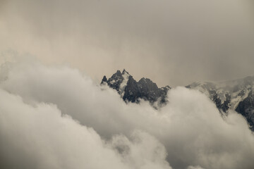Mistified sceneries of Montblanc