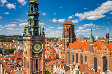 Beautiful architecture of the main city of Gdansk at summer. Poland © Patryk Kosmider