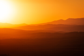Pôr do Sol na Montanha