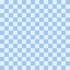 Blue checkerboard pattern background. Check pattern designs for decorating wallpaper. Vector background.