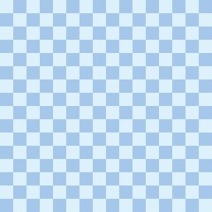 Blue checkerboard pattern background. Check pattern designs for decorating wallpaper. Vector background.