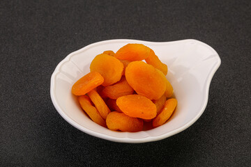 Sweet tasty dried apricot heap
