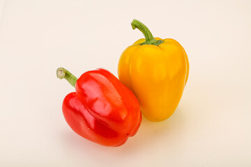Ripe sweet Bulgarian bell pepper