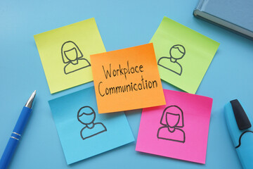 Workplace Communication is shown on the business photo