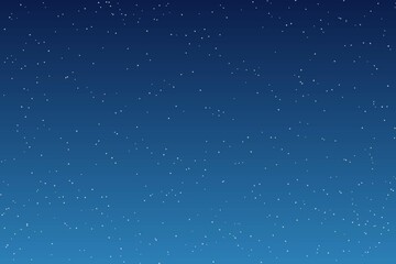 Naklejka na ściany i meble Sky and stars background. Blue space background. The twinkling sky. Vector background.