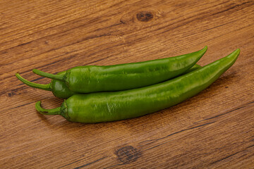 Ripe tasty spicy green pepper