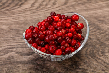 Sweet and tasty cranberry in the bowl