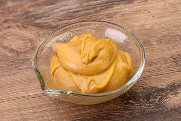 Peanut butter in the bowl