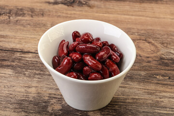 Canned red Kidney in the bowl