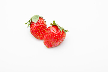 strawberry on white background