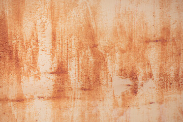 Old metal painted surface background with rust stains.