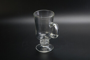 Empty glass cup for drinks