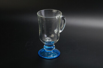 Empty glass cup for drinks