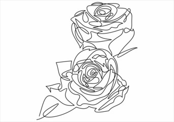 Roses frame. Floral greeting card template. Vector rose. cards, tickets, congratulations, branding, boutique logo, label. 