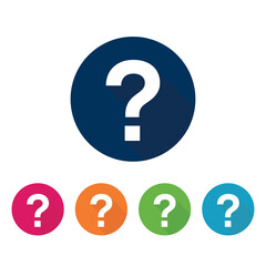 Question icon isolated. Vector illustration.