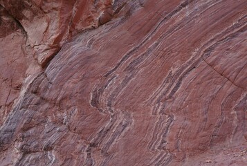 Beautiful red surface of a mountain in Shehoret mountains