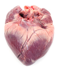 Raw pork heart.