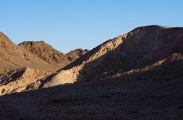 Hiking in Shehoret mountains, south Israel 